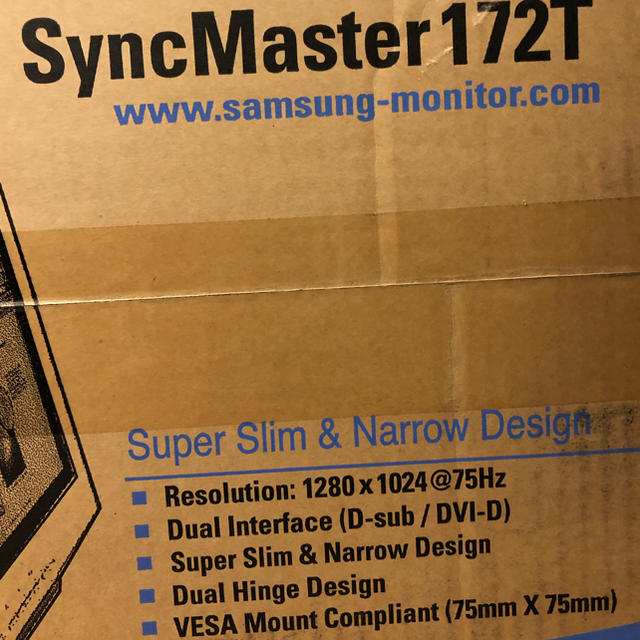SAMSUNG(サムスン)の液晶モニター SyncMaster172T スマホ/家電/カメラのPC/タブレット(ディスプレイ)の商品写真
