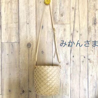 ザラ(ZARA)のみかんさま 【美品】ZARA ザラ 2way バッグ かごバッグ/バケツ型(ショルダーバッグ)