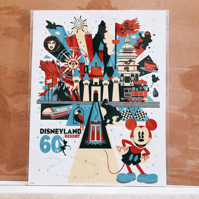 Disney 新品 海外 ディズニー 60周年 カリフォルニア ポスターの通販 By Ume No Shop ディズニーならラクマ
