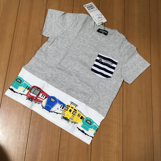 kladskap(クレードスコープ)の新品♡kladskap♡100㎝♡新幹線Tシャツ キッズ/ベビー/マタニティのキッズ服男の子用(90cm~)(Tシャツ/カットソー)の商品写真