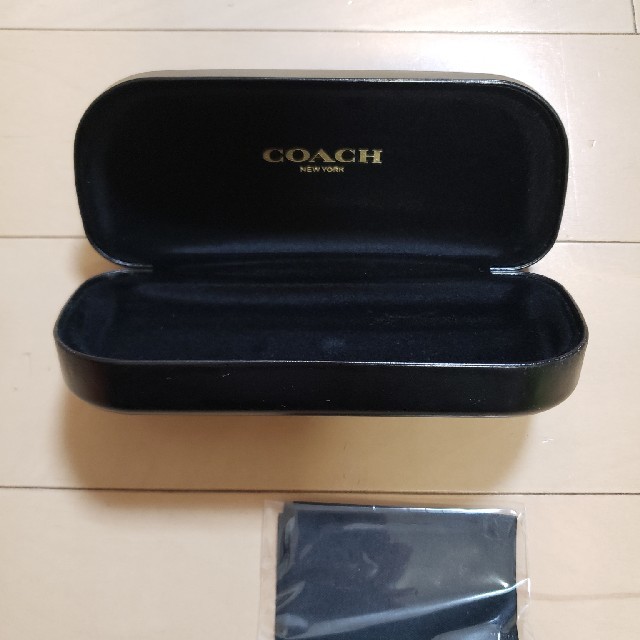 COACH(コーチ)の読売巨人軍様専用[難あり]コーチCOACHメガネケース(メガネ拭き付き)黒 レディースのファッション小物(サングラス/メガネ)の商品写真