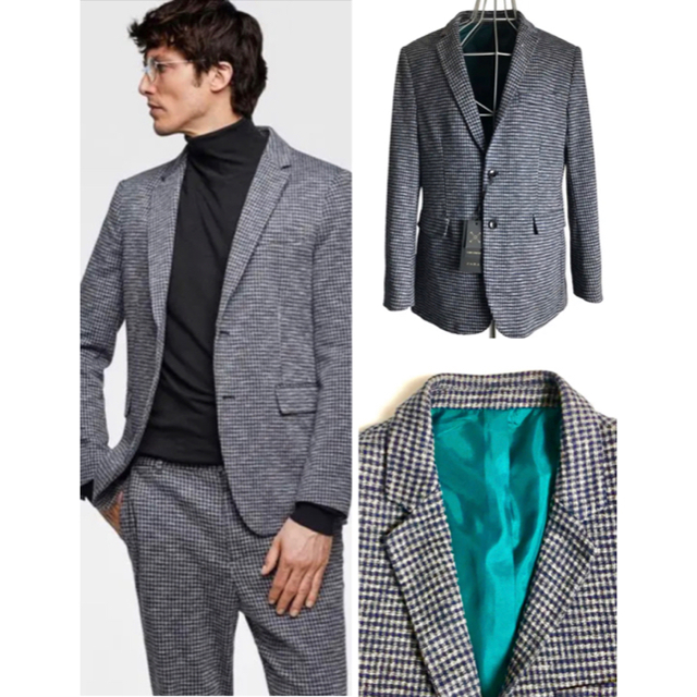 2018完売モデル 新品 ZARA/ザラ マイクロチェック セットアップ 2018完売モデル 新品 ZARA/ザラ マイクロチェック セットアップ