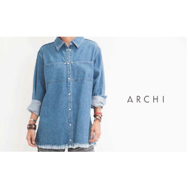 archi(アーキ)のRHC archi別注 デニムリメイクシャツ レディースのトップス(シャツ/ブラウス(長袖/七分))の商品写真