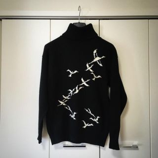 ヨウジヤマモト(Yohji Yamamoto)の【マーガリン様専用】古着 黒ハイネックニット モード タートルネック(ニット/セーター)