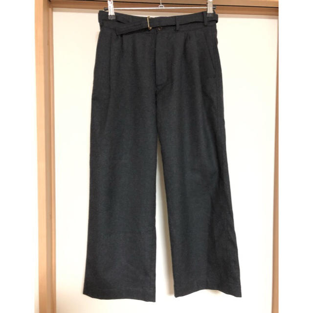 Honor gathering belted pants オナーギャザリング