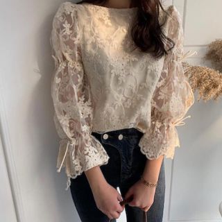 ロキエ(Lochie)の♡ lace blouse ♡(シャツ/ブラウス(長袖/七分))