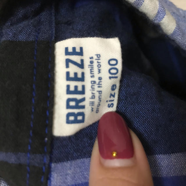 BREEZE(ブリーズ)のBREEZE チェックシャツ 100、 キッズ/ベビー/マタニティのキッズ服男の子用(90cm~)(Tシャツ/カットソー)の商品写真