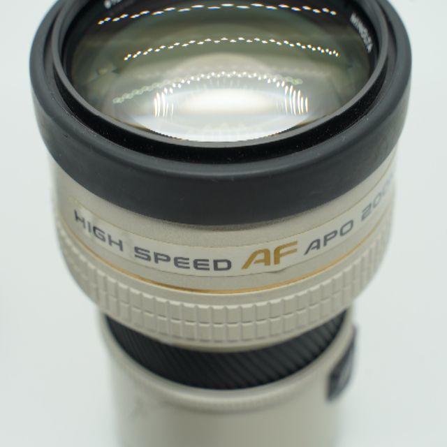 KONICA MINOLTA(コニカミノルタ)のMinolta High Speed AF APO 200mm F2.8 光学系 スマホ/家電/カメラのカメラ(レンズ(単焦点))の商品写真