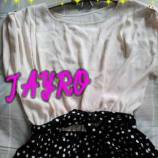 ジャイロ(JAYRO)のJAYRO♡切り替えﾄﾞｯﾄﾜﾝﾋﾟ♡(ひざ丈ワンピース)