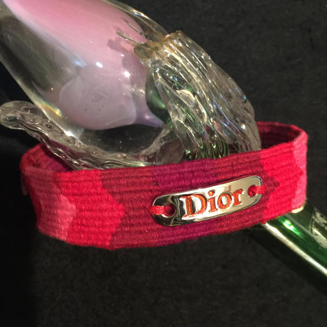 ミサンガ Christian Dior ローズカラー 美品