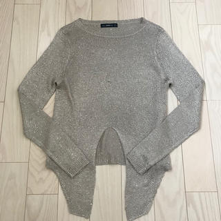 ザラ(ZARA)のZARA ゴールドニット  S(ニット/セーター)