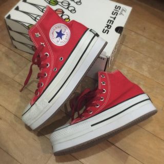 コンバース(CONVERSE)のインヒール★CONVERSE★レッド(スニーカー)