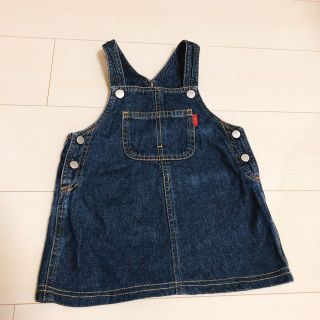 ベベ(BeBe)のBEBE ジャンバースカート 90cm(ワンピース)