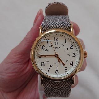 タイメックス(TIMEX)の値下げ TIMEX タイメックス ウィークエンダー ツイード ゴールド(腕時計)