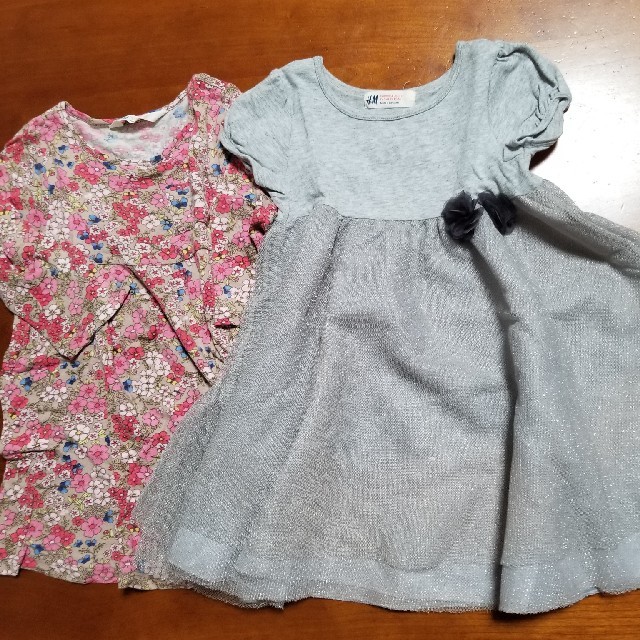 H&M(エイチアンドエム)のh&m ワンピース110セット♪  キッズ/ベビー/マタニティのキッズ服女の子用(90cm~)(ワンピース)の商品写真