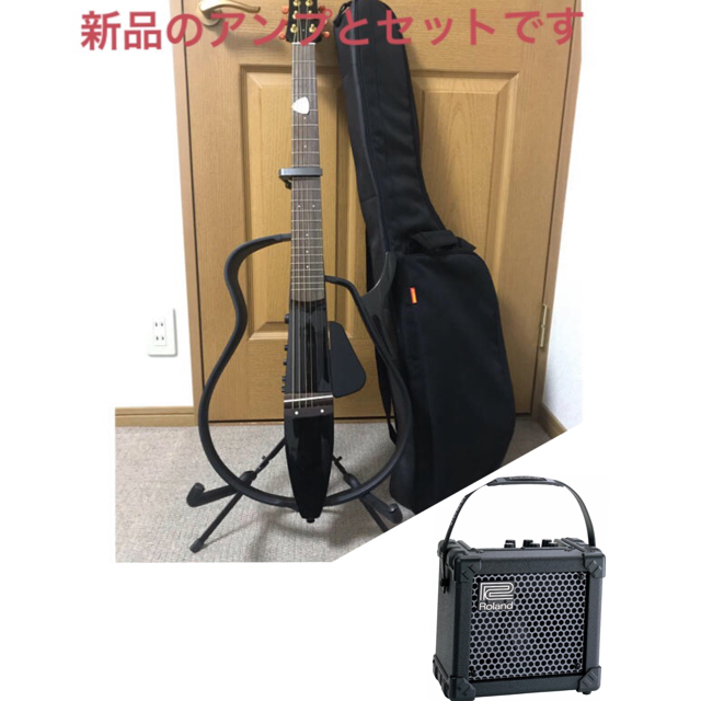 ヤマハ サイレントギター SLG110S と ローランド  Micro CUBE