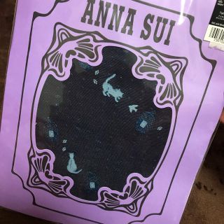 アナスイ(ANNA SUI)のANNA SUI タイツ ドットキャット 新品 M〜L(タイツ/ストッキング)