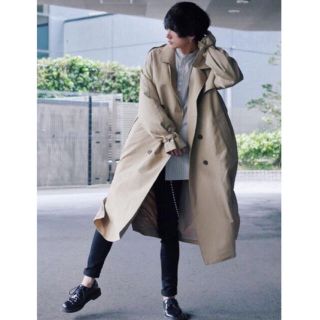 サンシー(SUNSEA)のげんじ着用 over big trench coat(トレンチコート)