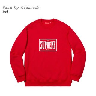 シュプリーム(Supreme)のSupreme Warm Up Crewneck【RED】(スウェット)