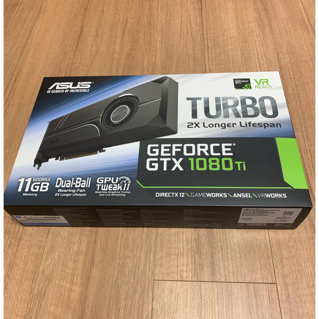 ASUS(エイスース)のグラボ ASUS GEFORCE GTX 1080Ti−11GB（送料無料） スマホ/家電/カメラのPC/タブレット(PC周辺機器)の商品写真