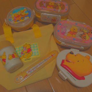 クマノプーサン(くまのプーさん)のプーさん お弁当セット(弁当用品)