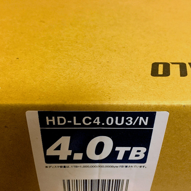 BUFFALO 4TB 外付けハードディスク HD-LC4.0U3/N