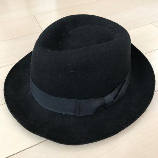 グラッドニュース(GLAD NEWS)のシンプル黒ハット(ハット)