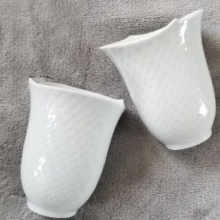 マイセン(MEISSEN)の未使用　マイセン(MEISSEN)波の戯れホワイト　タンブラー　ペア　カップ(グラス/カップ)