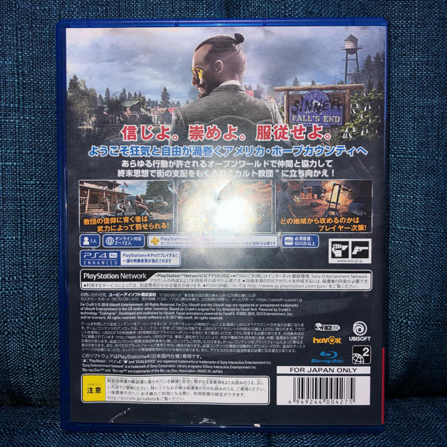 PlayStation4(プレイステーション4)の 【PS4】ファークライ5 far cry 5 中古 エンタメ/ホビーのゲームソフト/ゲーム機本体(家庭用ゲームソフト)の商品写真