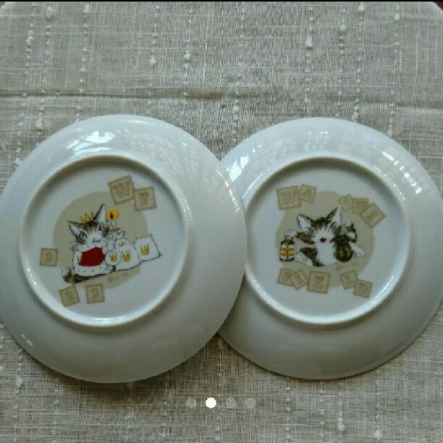 Babyダヤンのアイスクリーム器/アート角皿2枚セット わちふぃーるどノベルティ