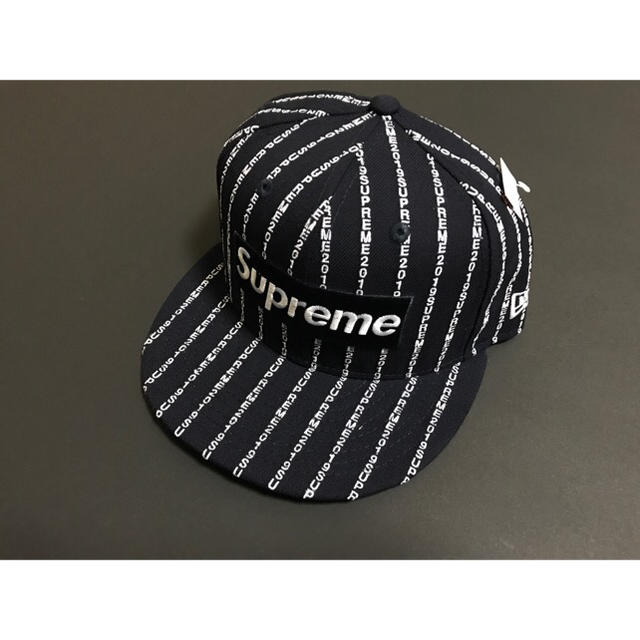 レシートコピー付き MサイズText Stripe New Era®黒 19ss