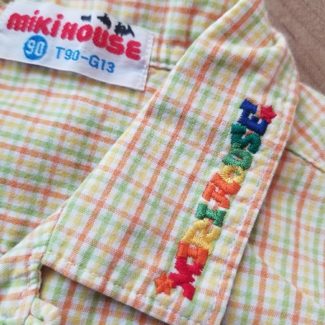 mikihouse(ミキハウス)のMIKIHOUSE ブラウス 80 チェックシャツ キッズ/ベビー/マタニティのベビー服(~85cm)(シャツ/カットソー)の商品写真