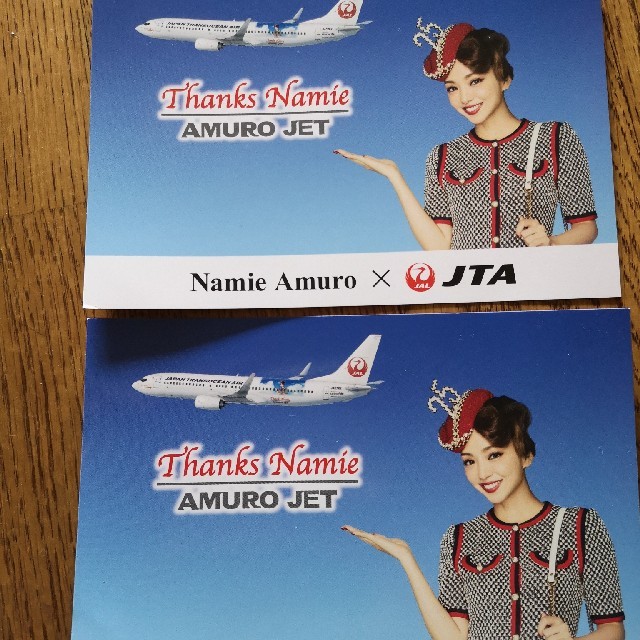 安室奈美恵 × JTA アムロジェットポストカード エンタメ/ホビーのタレントグッズ(女性タレント)の商品写真