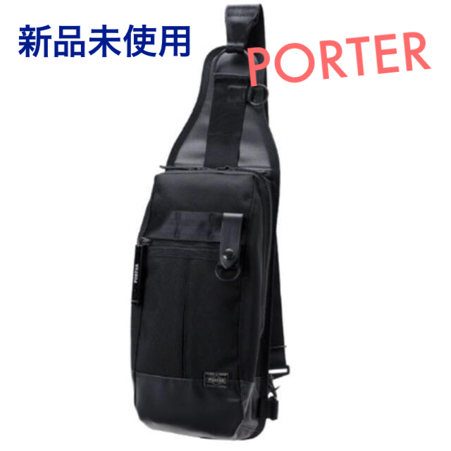 新品 PORTER ボディバッグ ワンショルダーポーター ヒート heatオープンポケット×1