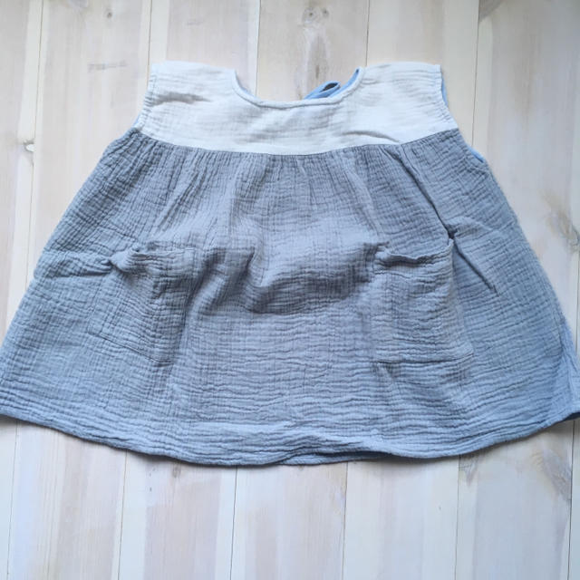 liilu ワンピース 1-2y/tiny cottons文字ワンピース キッズ/ベビー/マタニティのキッズ服女の子用(90cm~)(ワンピース)の商品写真