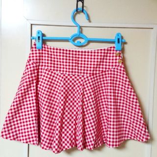 ピンキーガールズ(PinkyGirls)のチェックのミニスカート♪赤×白♪(ミニスカート)