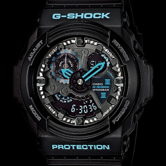 CASIO G-SHOCK ブラックブルー GA-300BA