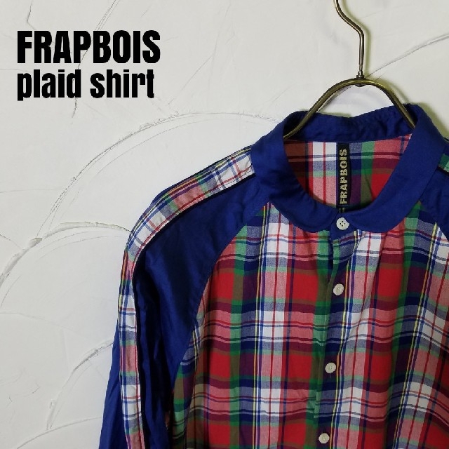 FRAPBOIS(フラボア)のFRAPBOIS/フラボア チェック柄 長袖シャツ メンズのトップス(シャツ)の商品写真