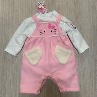 ハローキティ(ハローキティ)のハローキティ 子供服 新品未使用(カバーオール)