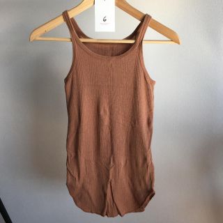 6(ROKU) TEREKO TANK TOP ブラック