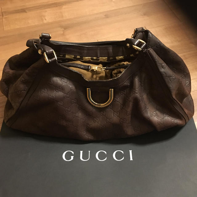 Gucci(グッチ)のGUCCI  シマレザー ショルダーバッグ レディースのバッグ(ショルダーバッグ)の商品写真