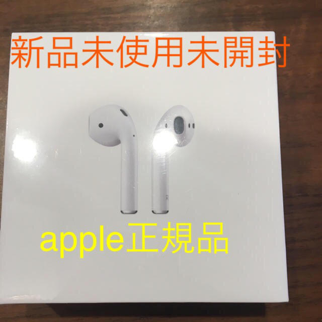 オーディオ機器【新品未使用正規品】airpods apple ワイヤレスイヤホン