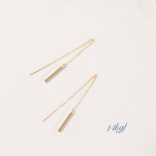 【再販 SALE】14kgf-short stick  pierce(ピアス)