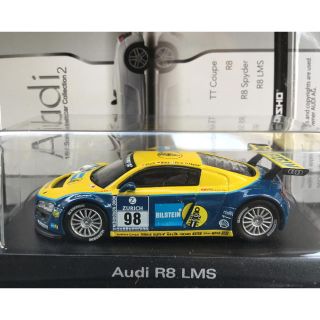 アウディ(AUDI)の京商 1/64 アウディ Audi R8 LMS No.98 ブルー/イエロー(ミニカー)