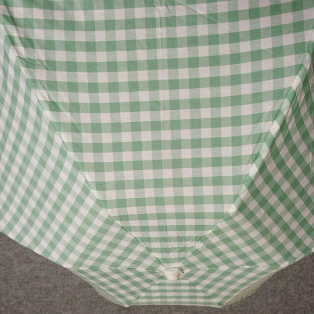ギンガムチェック　日傘 レディースのファッション小物(傘)の商品写真