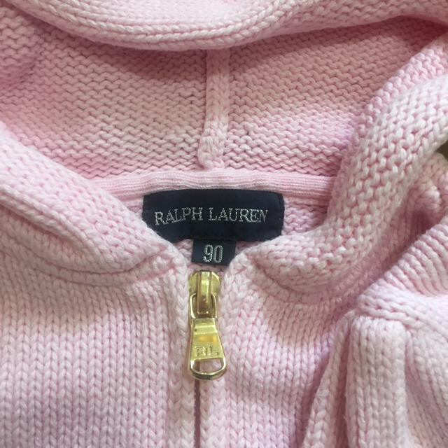 Ralph Lauren(ラルフローレン)のラルフローレン ニット パーカー 90 キッズ/ベビー/マタニティのキッズ服女の子用(90cm~)(ニット)の商品写真