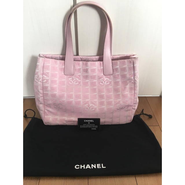 レディースCHANEL ニュートラベルライントート ピンク