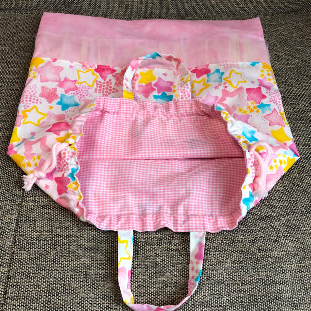 体操服入れ☆チュールフリル キッズ/ベビー/マタニティのこども用バッグ(体操着入れ)の商品写真