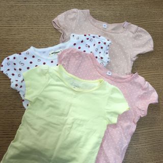 ムジルシリョウヒン(MUJI (無印良品))の4枚セット  Tシャツ  80サイズ(Ｔシャツ)