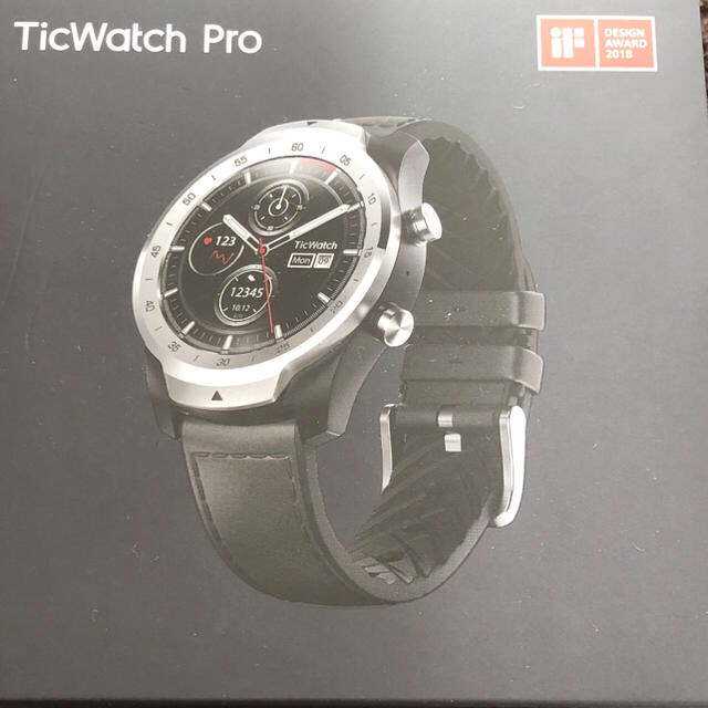 ティック ウォッチ・プロ　TicWatch Pro（シルバー色）